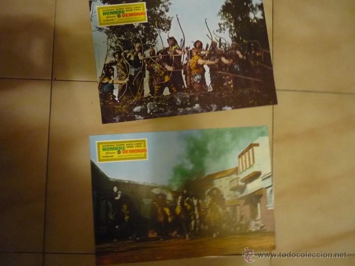 Cine: lote fotocromos hombre o diablo .-anthony quinn-sofia loren