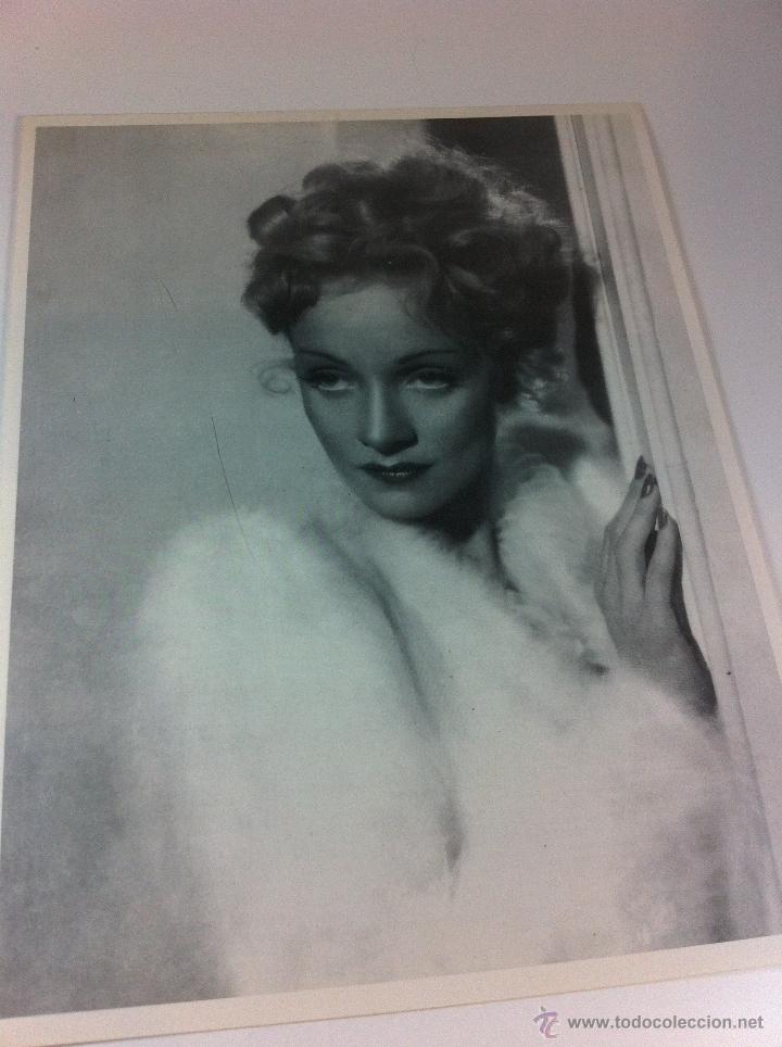 Cine: GRAN POSTAL MARLENE DIETRICH,EN EL REVERSO BIOGRAFIA, FILMOGRAFIA..