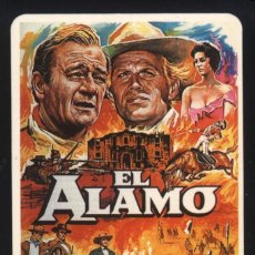 Cine: P-3546- EL ALAMO (VER MAS FOLLETOS DE MANO) (CALENDARIO DE BOLSILLO) JOHN WAYNE - RICHARD WIDMARK. Lote 41671180