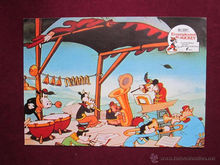 Cinema: El cumplea&ntilde;os de Mickey. Fotocromo 34 x 24 cm. Walt Disney Original