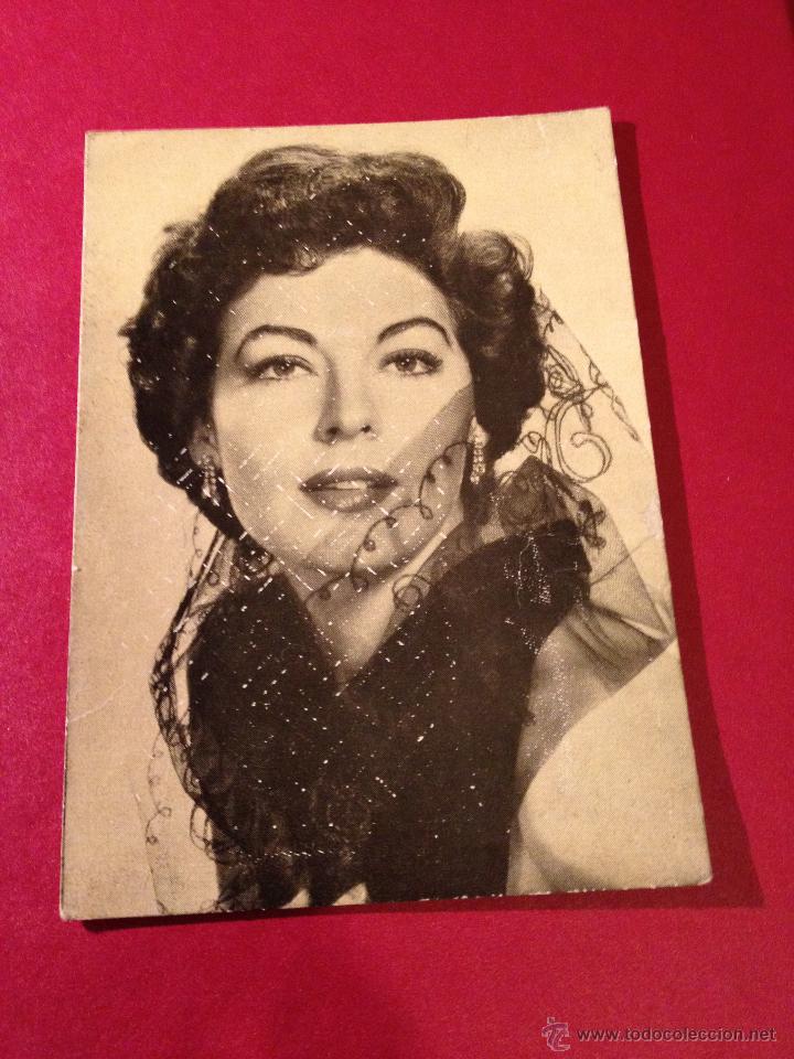 Cine: Ava Gardner - Antigua Postal  - Colecci&oacute;n Tarjetas Florita - A&ntilde;os 50