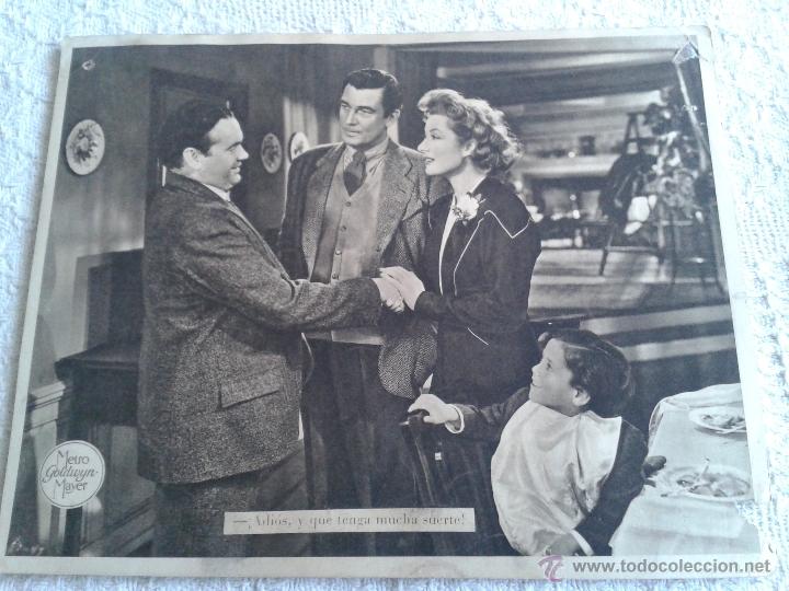 Cine: CROMO TARJETA PELICULA DE LOS 40 DE LA METRO GOLDWYN-MAYER.... DESCONOCIDA. actor gregory peck