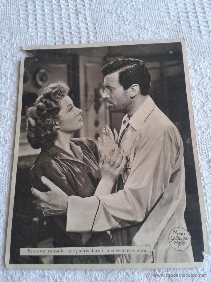 Cine: CROMO TARJETA PELICULA DE LOS 40 DE LA METRO GOLDWYN-MAYER.... DESCONOCIDA 3. ACTOR GREGORY PECK