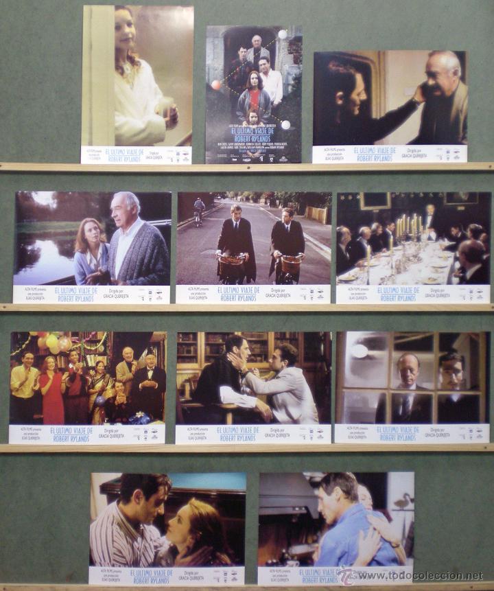 Cinema: UL60 EL ULTIMO VIAJE DE ROBERT RYLANDS GRACIA QUEREJETA SET COMPLETO 10 FOTOCROMOS ORIGINAL ESTRENO