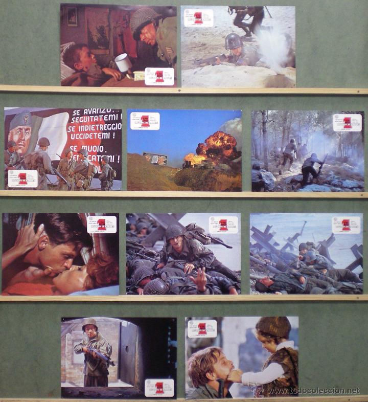 Cine: UL63 UNO ROJO DIVISION DE CHOQUE SAM FULLER LEE MARVIN SET 10 FOTOCROMOS ORIGINAL ESTRENO