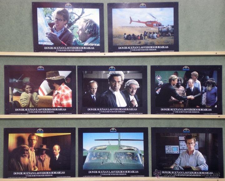 Cinema: UL71 DONDE SUE&Ntilde;AN LAS VERDES HORMIGAS WERNER HERZOG SET COMPLETO 8 FOTOCROMOS ORIGINAL ESTRENO