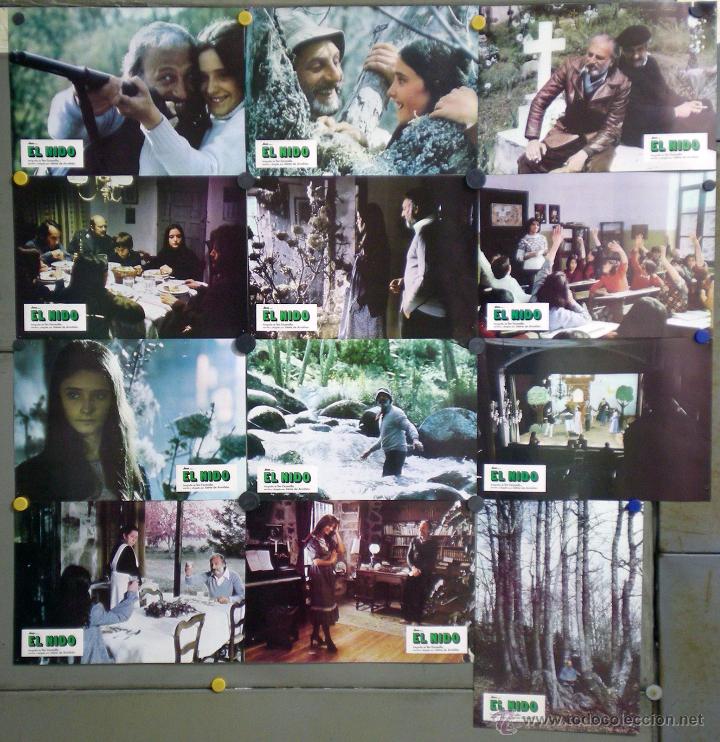 Cinema: UL79 EL NIDO JAIME DE ARMI&Ntilde;AN HECTOR ALTERIO ANA TORRENT SET COMPLETO 12 FOTOCROMOS ORIGINAL ESTRENO