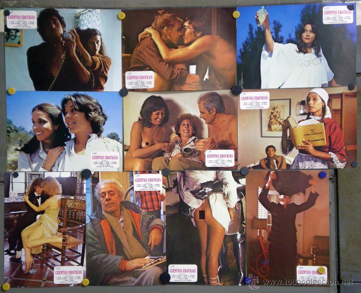 Cine: UL82 CUENTOS EROTICOS FERNANDO COLOMO ALFONSO UNGRIA SET COMPLETO 12 FOTOCROMOS ORIGINAL ESTRENO