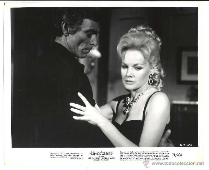 Kino: F13108 CARROL BAKER LEE VAN CLEEF CAPITAN APACHE FOTO B/N ORIGINAL AMERICANA
