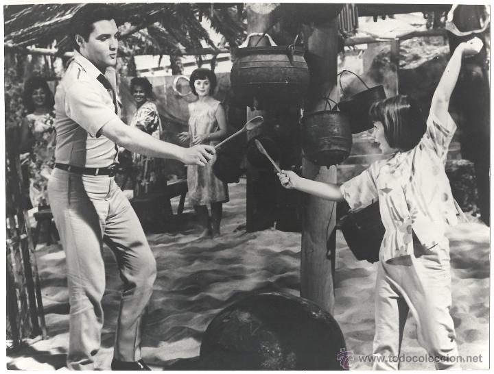 Cine: F35408 ELVIS PRESLEY PARAISO HAWAIANO FOTO B/N ORIGINAL ESPA&Ntilde;OLA