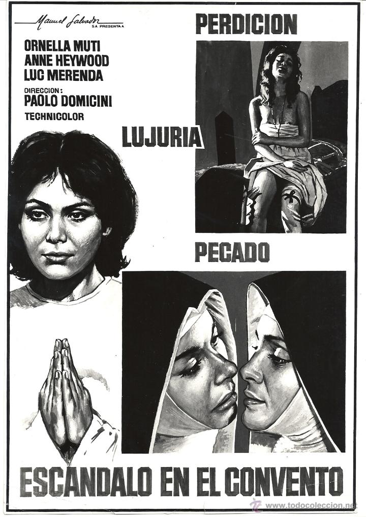 Cinema: F13314 ORNELLA MUTI ESCANDALO EN EL CONVENTO FOTO B/N ORIGINAL ESPA&Ntilde;OLA