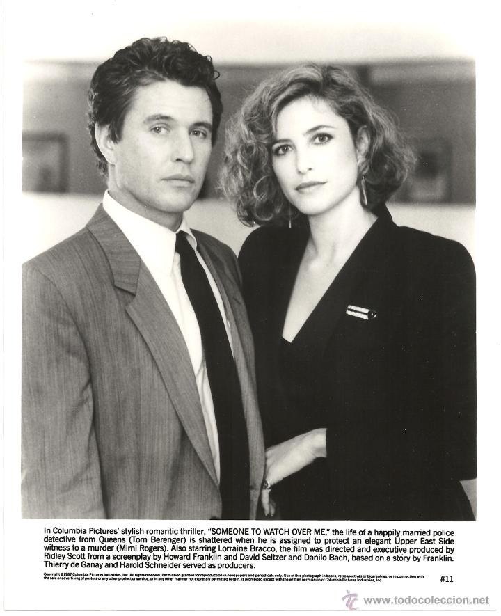 Cin&eacute;ma: F13330 TOM BERENGER MIMI ROGERS LA SOMBRA DEL TESTIGO FOTO B/N ORIGINAL AMERICANA