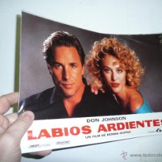 Cine: LABIOS ARDIENTES (DENNIS HOPPER, 1990) 12 FOTOCROMOS PRECINTADOS - DON JOHNSON, VIRGINIA MADSEN