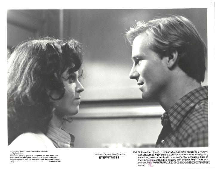 Cine: F13353 SIGOURNEY WEAVER JOHN HURT EL OJO MENTIROSO FOTO B/N ORIGINAL AMERICANA