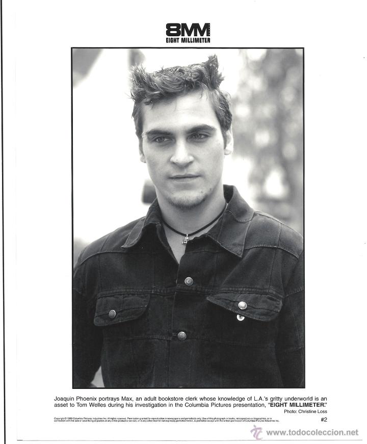 Cin&eacute;ma: F13412 JOAQUIN PHOENIX ASESINATO EN 8 MM FOTO B/N ORIGINAL AMERICANA