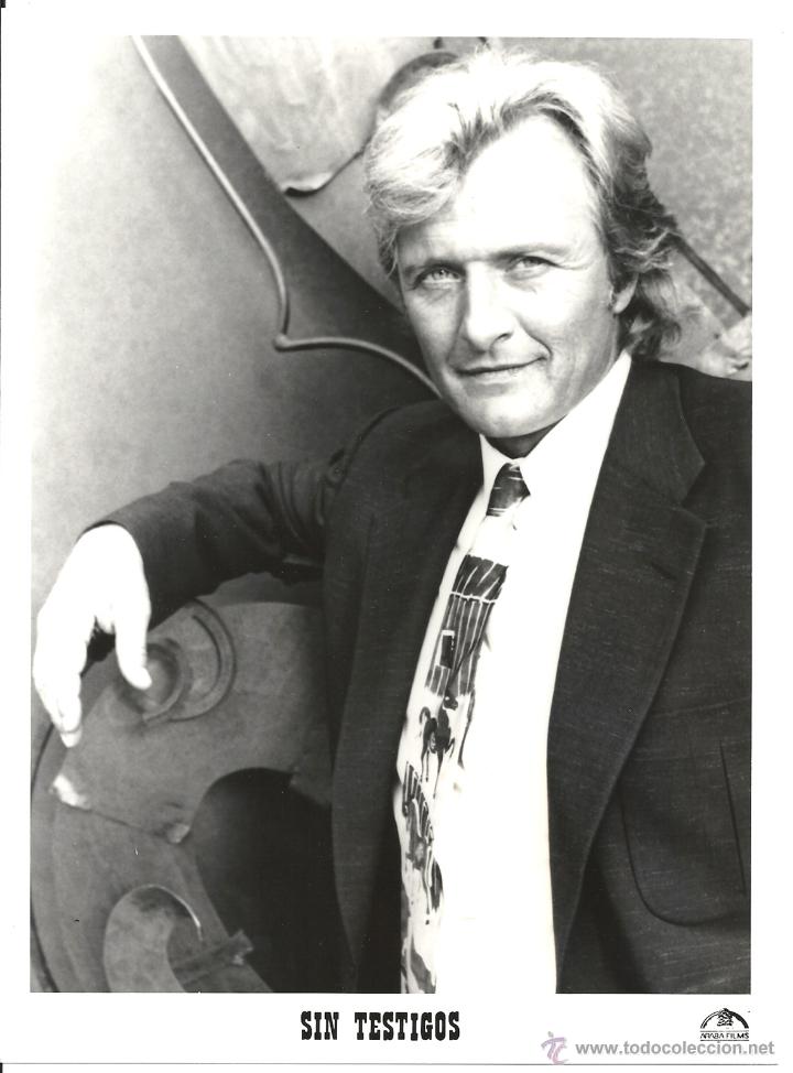 Cin&eacute;ma: F13424 RUTGER HAUER SIN TESTIGOS FOTO B/N ORIGINAL ESPA&Ntilde;OLA