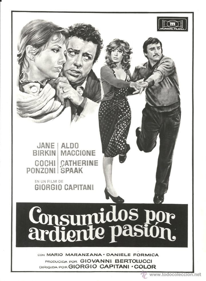 Cine: F13462 JANE BIRKIN CONSUMIDOS POR ARDIENTE PASION FOTO B/N ORIGINAL ESPA&Ntilde;OLA