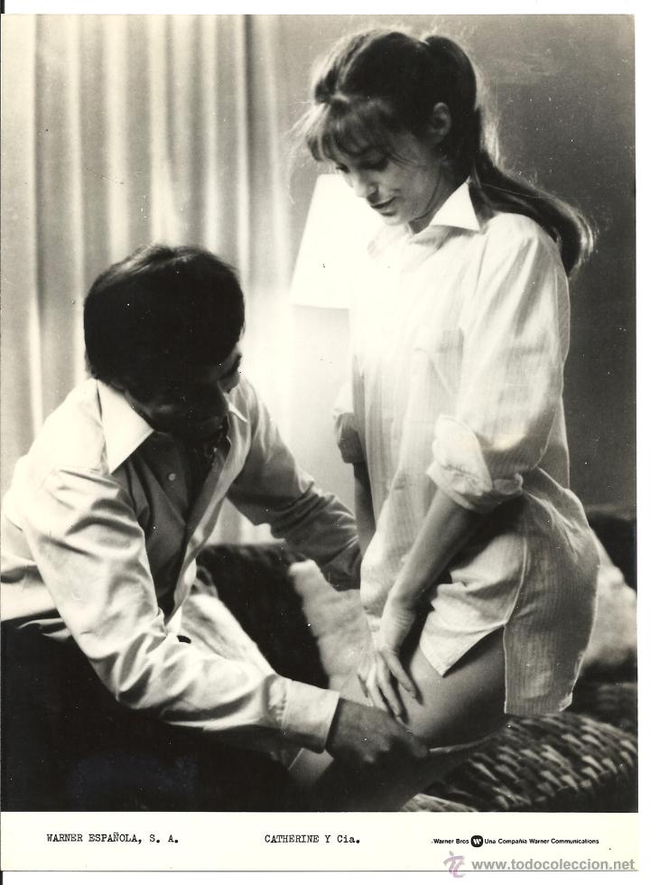 Cine: F13476 JANE BIRKIN CATHERINE Y CIA FOTO B/N ORIGINAL ESPA&Ntilde;OLA