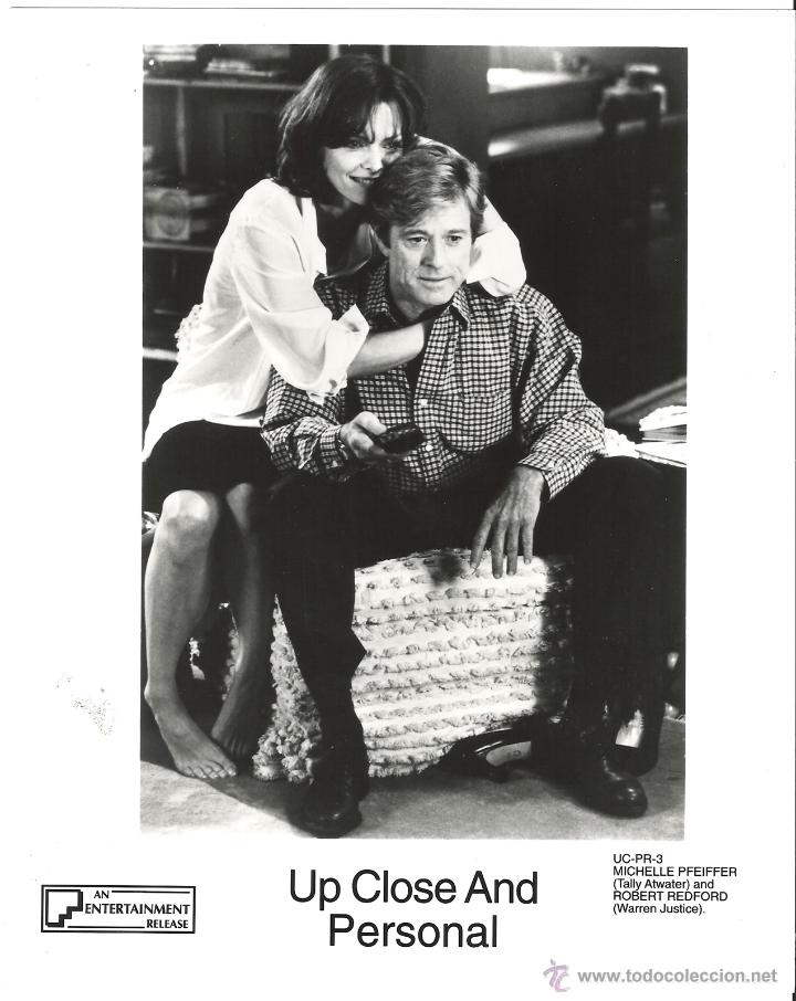 Cine: F13591 ROBERT REDFORD MICHELLE PFEIFFER INTIMO Y PERSONAL FOTO B/N ORIGINAL AMERICANA