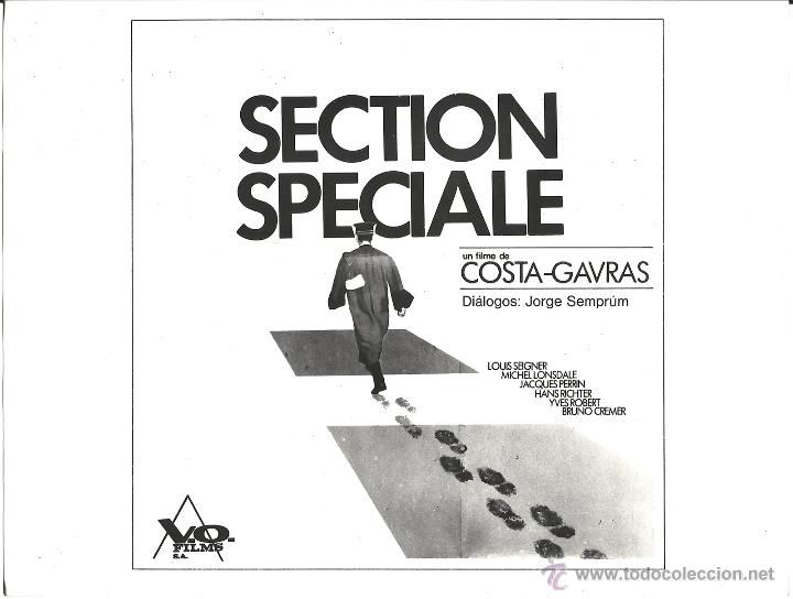 Cinema: F28535D COSTA GAVRAS SECCION ESPECIAL FOTO B/N ORIGINAL ESPA&Ntilde;OLA