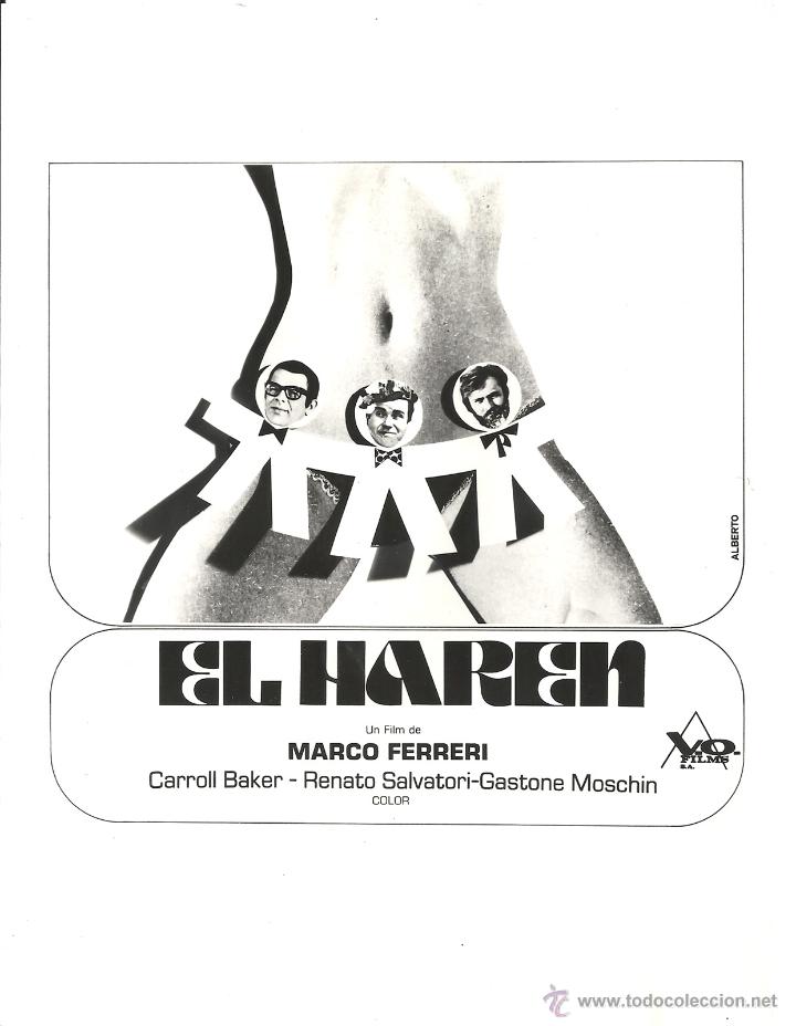 Cinema: F13619 MARCO FERRERI EL HAREN FOTO B/N ORIGINAL ESPA&Ntilde;OLA