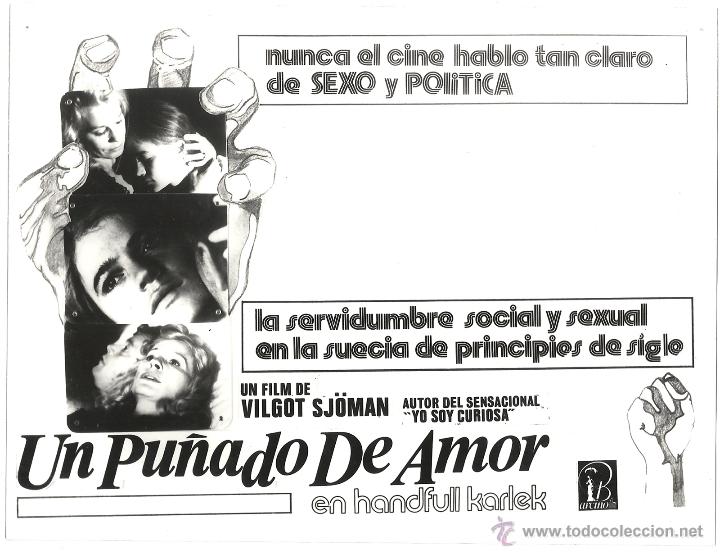 Kino: F13673 UN PU&Ntilde;ADO DE AMOR VILGOT SJOMAN FOTO B/N ORIGINAL ESPA&Ntilde;OLA
