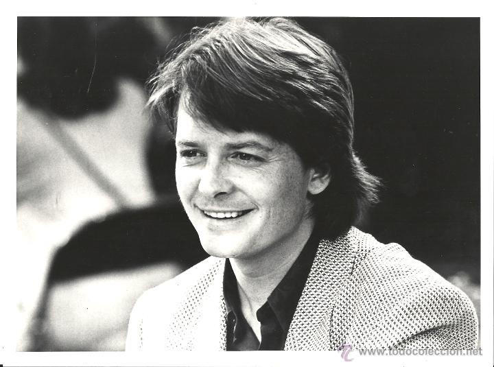 Cin&eacute;ma: F13695 MICHAEL J FOX FOTO B/N ORIGINAL ESPA&Ntilde;OLA