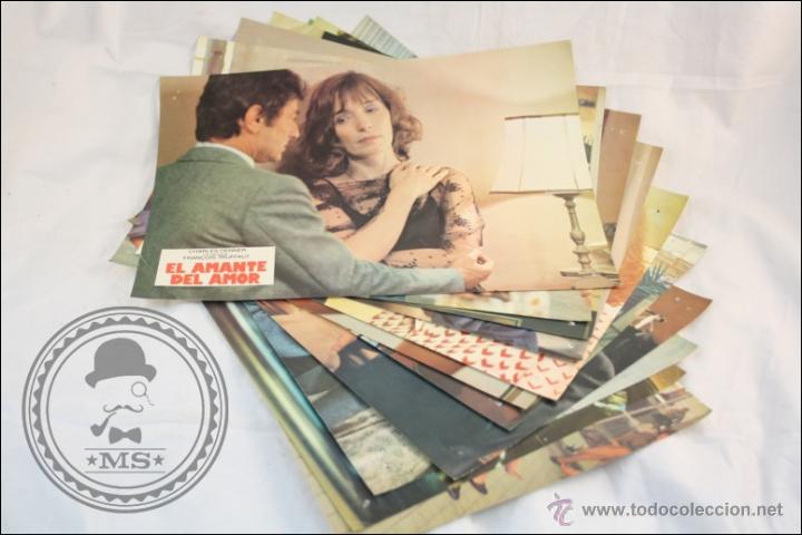 Cine: Conjunto de 11 Fotocromos / Carteles Promocionales de Cine - El Amante del Amor - Truffaut - Denner