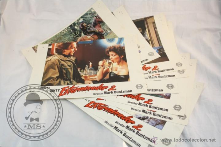 Cine: Conjunto de 10 Fotocromos / Carteles Promocionales de Cine - Exterminador 2 - Robert Ginty
