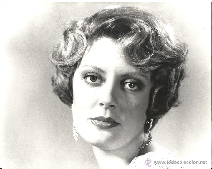 Cine: F28647D SUSAN SARANDON PRIMERA PLANA FOTO B/N ORIGINAL AMERICANA