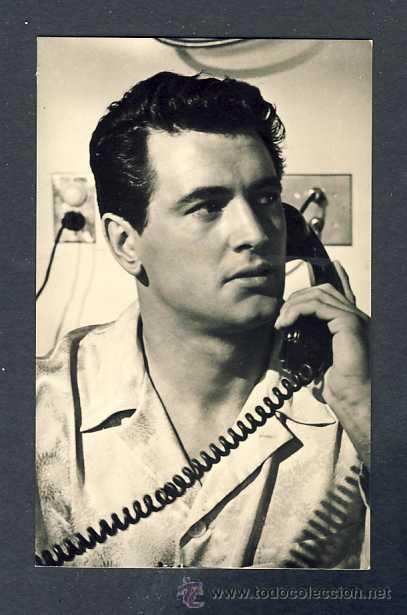 Cine: Postal de artista de cine: ROD HUDSON (Archivo Bermejo)