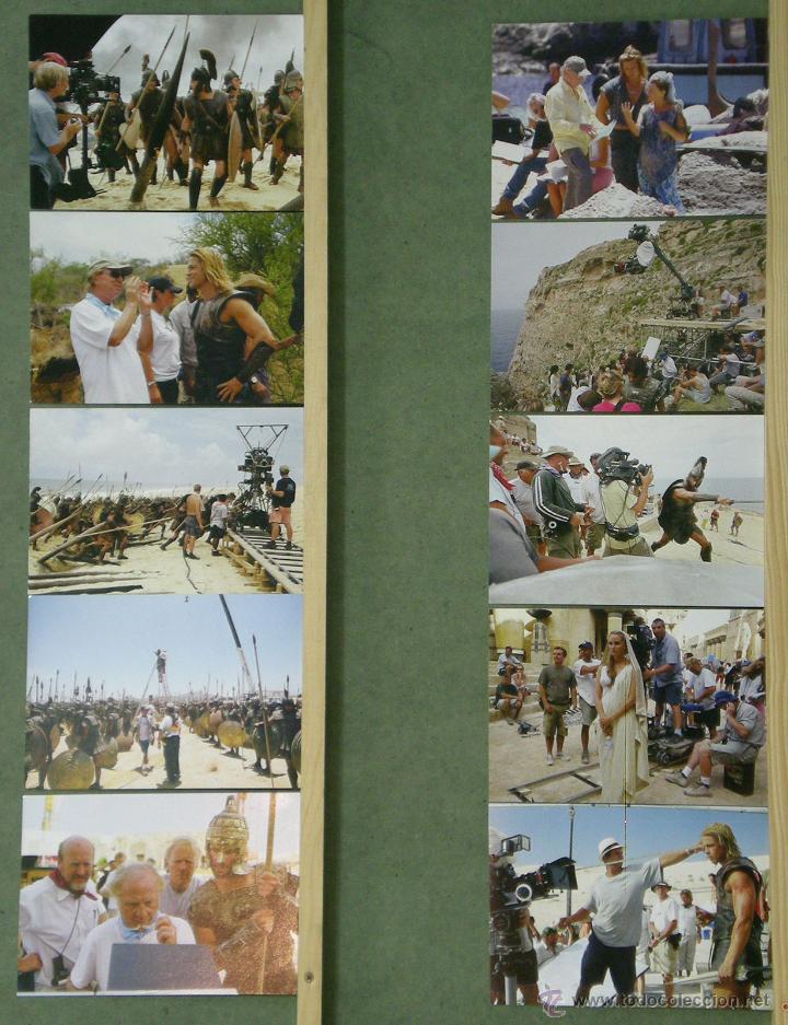 Kino: F14474 TROYA BRAD PITT ERIC BANA WOLFGANG PETERSEN RODAJE SET de 10 POSTALES