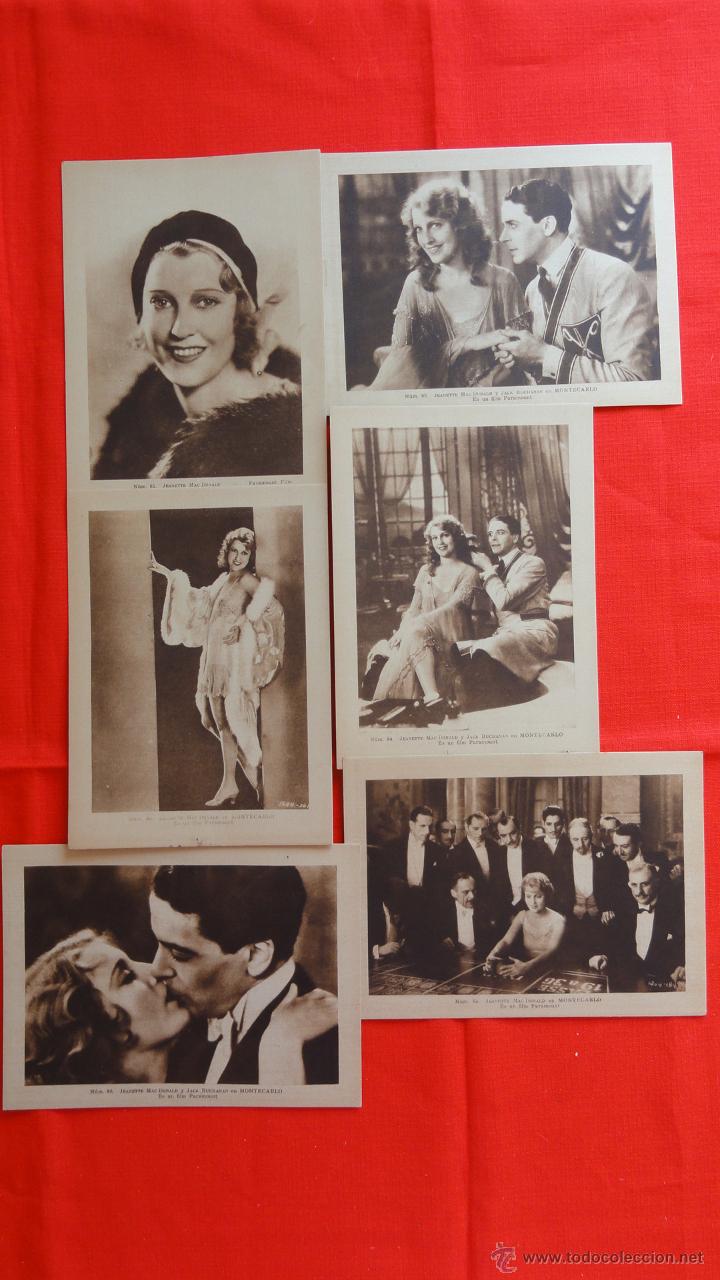 Cinema: ESTAMPAS DEL CINEMA N&ordm; 11 MONTE-CARLO, 8 FOTOCROMOS EXCTE. ESTADO, JEANETTE MACDONALD