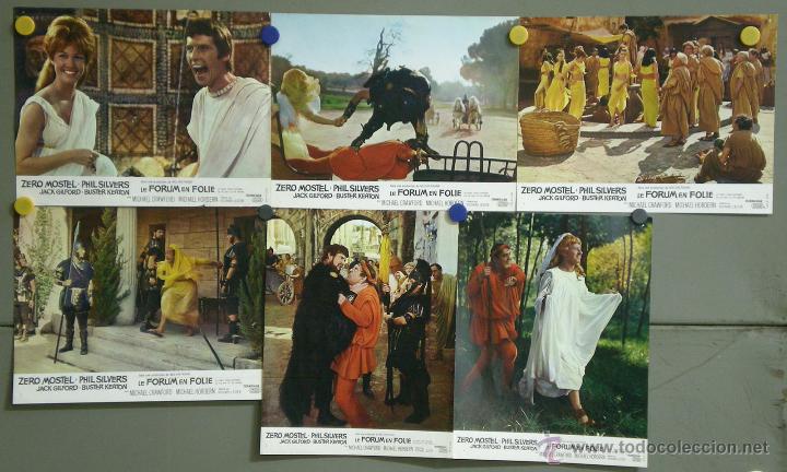 Cinema: UO73 GOLFUS DE ROMA ZERO MOSTEL MICHAEL CRAWFORD SET 6 FOTOCROMOS ORIGINAL FRANCES