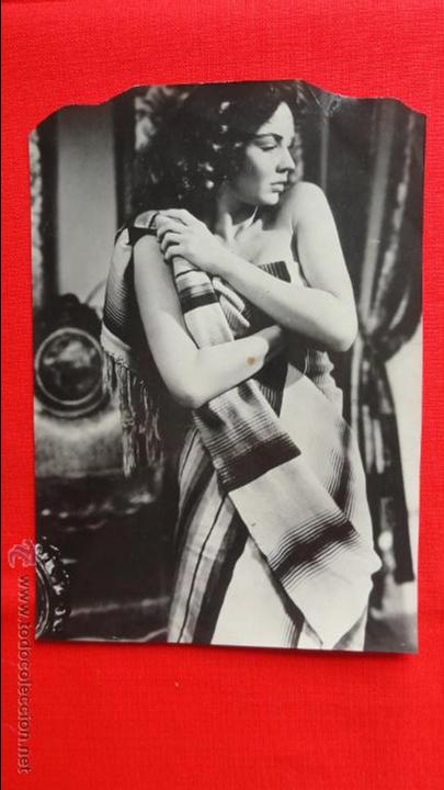 Cin&eacute;ma: JENNIFER JONES, FOTOGRAF&Iacute;A ORIGINAL B/N, DUELO AL SOL, CON SELLO DE LA PEL&Iacute;CULA