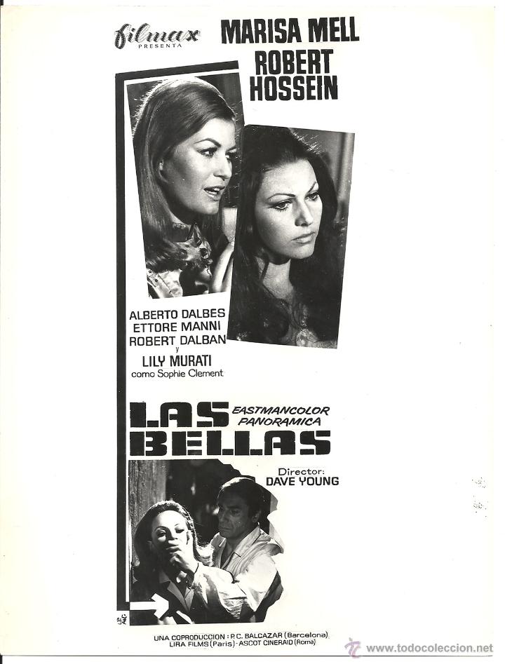Cinema: F14695 LAS BELLAS MARISA MELL FOTO B/N ORIGINAL ESPA&Ntilde;OLA