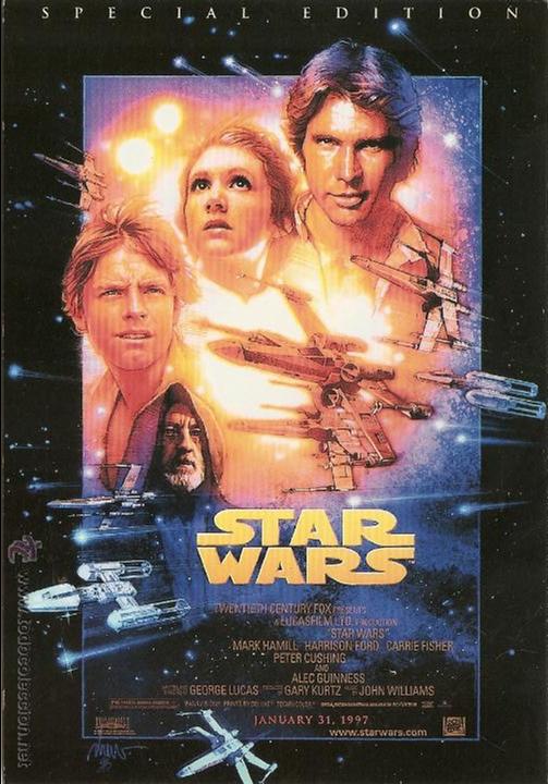 Cine: POSTAL CINE, STAR WARS, 1998, LUCASFILM, USA