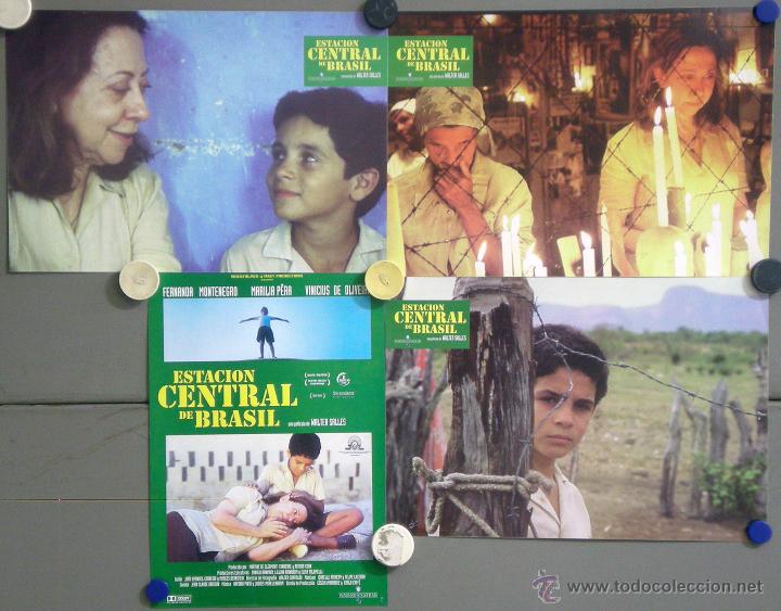 Cinema: UO93 ESTACION CENTRAL DE BRASIL WALTER SALLES SET 3 FOTOCROMOS + GUIA ORIGINAL ESTRENO
