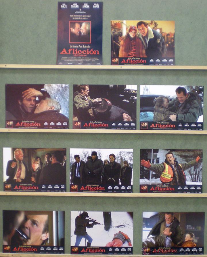 Cinema: UP02 AFLICCION NICK NOLTE JAMES COBURN SET COMPLETO 10 FOTOCROMOS + GUIA ORIGINAL ESTRENO