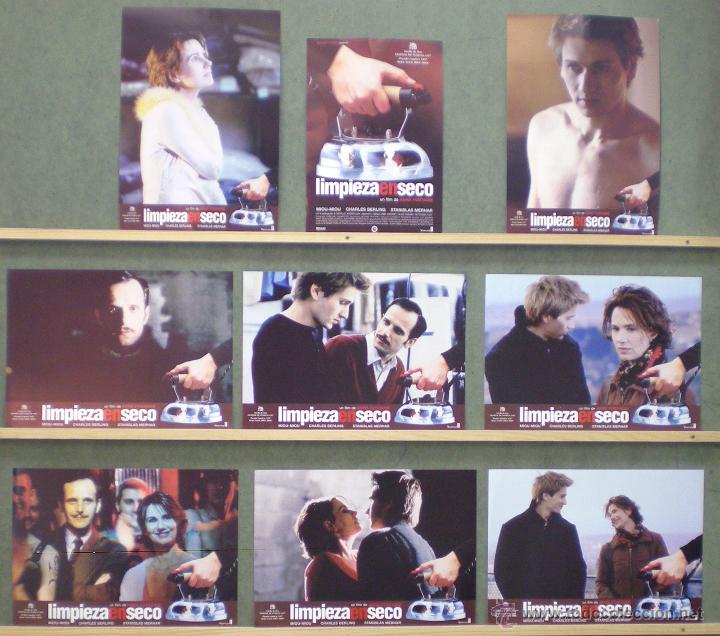 Cine: UP12 LIMPIEZA EN SECO MIOU-MIOU ANNE FONTAINE SET COMPLETO 8 FOTOCROMOS + GUIA ORIGINAL ESTRENO