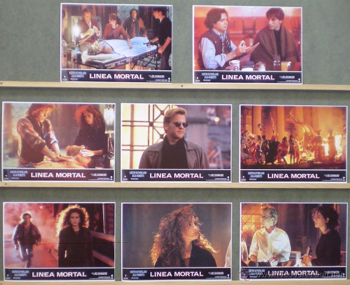 Cinema: UP13 LINEA MORTAL JULIA ROBERTS KIEFER SUTHERLAND SET COMPLETO 8 FOTOCROMOS ORIGINAL ESTRENO