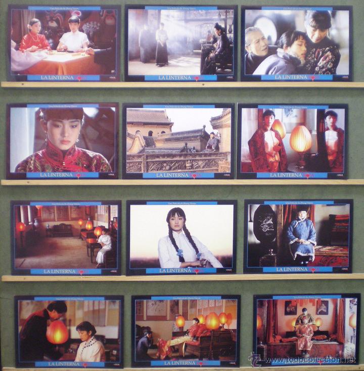 Cine: UP14 LA LINTERNA ROJA ZHANG YIMOU GONG LI SET COMPLETO 12 FOTOCROMOS ORIGINAL ESTRENO