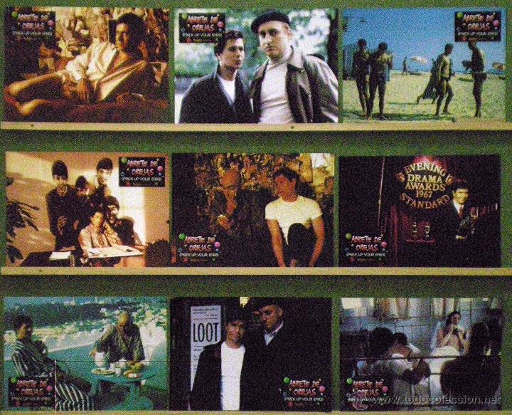 Cine: UP19 ABRETE DE OREJAS STEPHEN FREARS GARY OLDMAN VANESSA REDGRAVE SET 9 FOTOCROMOS ORIGINAL ESTRENO