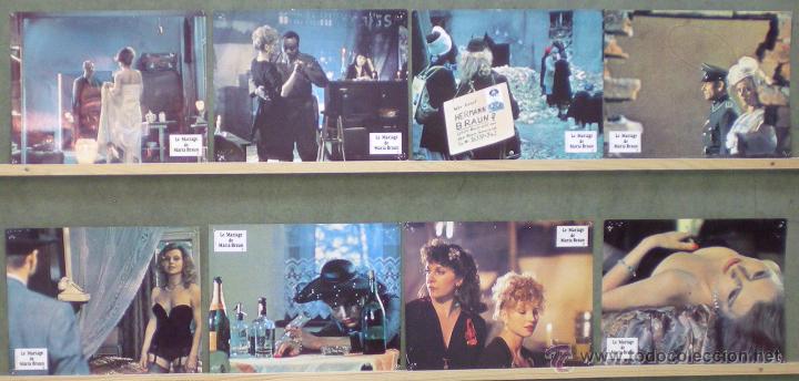 Cinema: UP30 EL MATRIMONIO DE MARIA BRAUN FASSBINDER HANNA SCHYGULLA SET 8 FOTOCROMOS ORIGINAL FRANCES