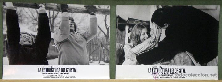 Cinema: UP35 LA ESTRUCTURA DE CRISTAL KRZYSZTOF ZANUSSI SET 2 FOTOS FOTOCROMOS ORIGINAL ESTRENO RARO