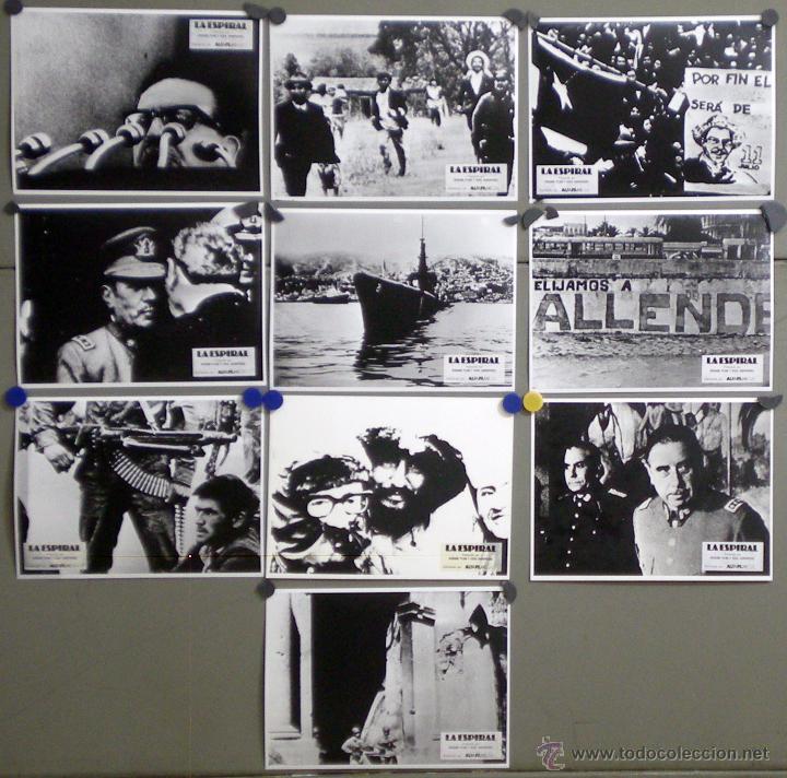 Cinema: UP38 LA ESPIRAL ARMAND MATTELART DOCUMENTAL SET COMPLETO 10 FOTOS FOTOCROMOS ORIGINAL ESTRENO