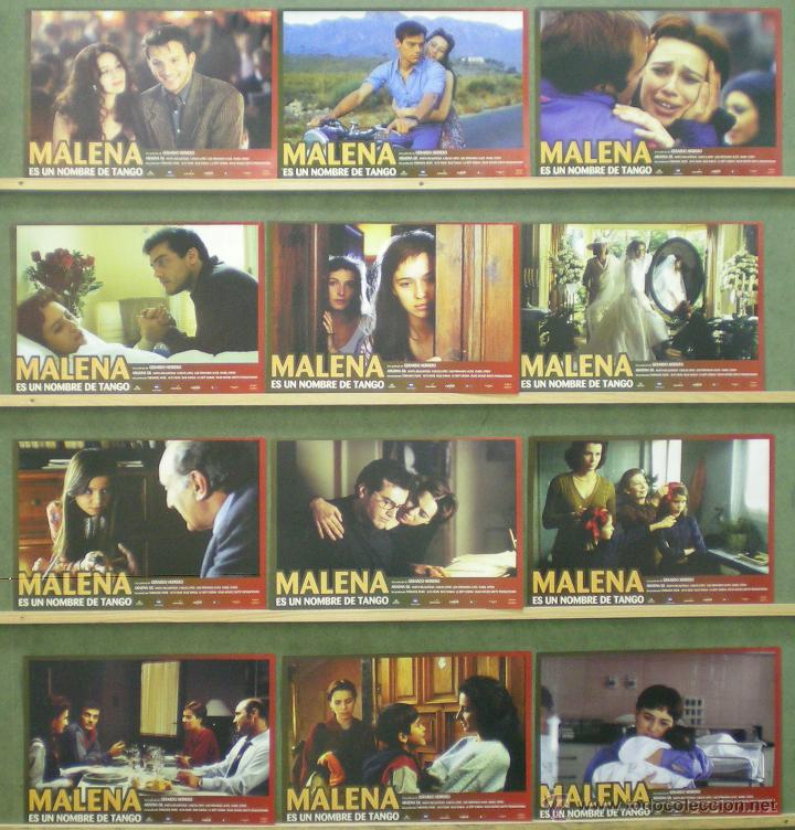 Cinema: UP50 MALENA ES UN NOMBRE DE TANGO ARIADNA GIL SET COMPLETO 12 FOTOCROMOS ORIGINAL ESTRENO