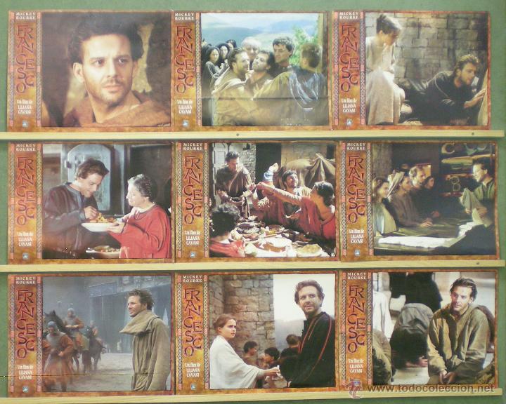 Cine: UP72 FRANCESCO MICKEY ROURKE LILIANA CAVANI SET 9 FOTOCROMOS ORIGINAL ESTRENO