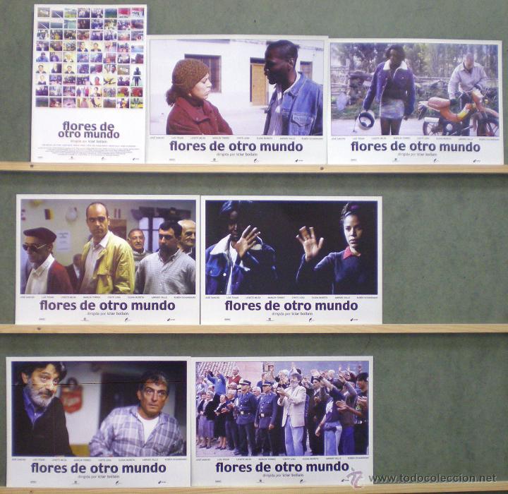 Cine: UP87 FLORES DE OTRO MUNDO ICIAR BOLLAIN SET COMPLETO 6 FOTOCROMOS + GUIA ORIGINAL ESTRENO
