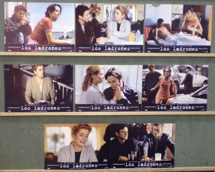 Cine: UQ04 LOS LADRONES CATHERINE DENEUVE ANDRE TECHINE SET 8 FOTOCROMOS ORIGINAL ESTRENO
